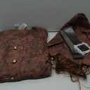fun shack Pirate Smuggler Costume for Men - Deluxe Outfit with Hat, Wig, Belt & Boot Covers (Medium)