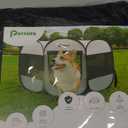 Dog Cat Playpen Indoor Outdoor for Puppy Pet Recovery After Surgery, Dog Tent Crates Cage Indoor/Outdoor, Portable Pop Up Dog Kennel with Carrying Case for Travel (Premium Green, Large)