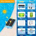 Solar Pool Lights, Pool Lights, 10-Color 4-Mode Light Sensing LEDUnderwater Swimming Lighting with Timer Off, 2025 Submersible Pool Lights for Above Ground In-ground Inflatable Pool-4 Pack