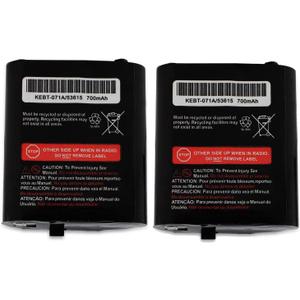 3.6V 700mAh Two-Way Radio Rechargeable Battery for 53615 m53615 KEBT-071-A KEBT-071-B KEBT-071-C KEBT-071-D Talkabout 5950 T4800 T4900 T5000 T5800 T9500R (2 Pack)