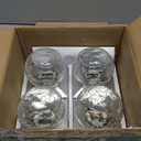 SUNNYPARK Solar Post Lights - Outdoor Post Cap Light for Fence Deck or Patio Garden Decoration- Solar Powered Gazing Ball Caps, LED Lighting, Lamp Fits 4x4 - White 4 Pack, Cool White