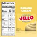 Jell-O Banana Cream Artificially Flavored Instant Pudding & Pie Filling Mix, Family Size, 5.1 oz. Box (EXP 05/10/28)