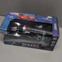 Remote Control Police Car Toy with Smoke Effect & LED Lights, Fast Rechargeable RC Car for Kids, Anti-Slip Rubber Tires, Cool Police Toys for Boys & Girls, Birthday