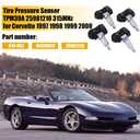 4PCS TPMS Sensor Tire Pressure Sensor TPM39A 25981210 315MHz for Corvette 1997 1998 1999 2000,Tire Pressure Monitoring System Sensor Front/Left/Rear/Right Replace 10438853 974-051