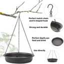 Hanging Bird Bath Hanging Bird-Feeder - CARGEN Garden BirdBath Tray Wildlife Feeder Plate Water Bowl or Water Bowl for Outdoors Garden Patio Decoration