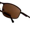 BFOCO Bifocal Sunglasses for Women Men Reading Sunglasses with Spring Hinge Readers (Brown,1.75)