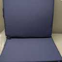 Outdoor Seat Cushion Set 24 x 24 x 4 Inch, Outdoor Cushions for Patio Furniture, Waterproof & Fade Resistant Outdoor Chair Cushions, Deep Seat Cushions with Removable Cover, Navy Blue