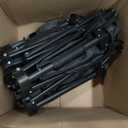 Collapsible Wagon with Big Wheels, Beach Wagons Carts Foldable with All-Terrain Wheels, Large Weight Capacity Heavy Duty Carts with Cup Holders for Camping, Garden, Sports, Grocery, Carbon Black