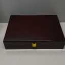 Walnut Wood Silverware Storage Box,Silverware Case Flatware Chest with Felt Lined,Flatware Storage Box for 12 sets of Utensils,Silverware Chest without Silverware,Silverware Organizer with Lid