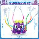 SAMTOP Outdoor Water Spray Sprinkler for Kids and Toddlers, Summer Outside Toys Backyard Games with 8 Wiggle Tubes, Attaches to Garden Hose Splashing Fun Toys for 3 4 5 6 7 8 Year Old Boys Girls Gifts