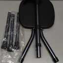 Hold 440 lbs Folding Canes with Seat Walking Stick Height Adjustment Cane Seat Capacity Frosted Handle with Magnetic Therapy Stone Crutches Stool (Square Black)