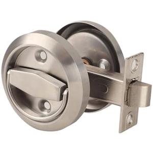 Dixiao 304 Stainless Steel Round Hidden Recessed Cup Door Lock, Doorknobs, Door Locker, Flat Door Knob Passage Lock