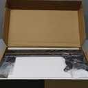 Single LCD Computer Monitor Free-Standing Desk Stand Mount Riser for 13 inch to 32 inch screen with Swivel, Height Adjustable, Rotation, Vesa Base Stand Holds One (1) Screen up to 77Lbs(HT05B-001)) (Black)