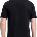 Mens Long and Short Sleeve Polo Shirts Pocket Casual Solid Cotton Blend Drop Cut Collared Polo Shirts for Men (L)