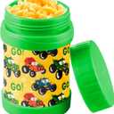 Bentology Insulated 13oz Food Jar for Kids- Hot or Cold Food, Soups, Liquids, Noodles - Wide Mouth Stainless Steel Container & BPA Free, Large Leak Proof thermos for Back to School Lunch Boxes, Bags