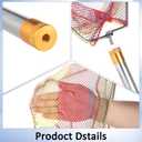 Chicken Catching Net Set 2 Nets with Adjustable 74 Inch Pole, Lightweight Bird & Animal Catcher for Chickens, Ducks, Geese, Fish, Cats Heavy-Duty Nylon Net with Stainless Steel Frame