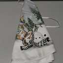 AVOIN colorlife Snowman Reindeer Snowflake Christmas Tree Skirt 36 Inch, Winter Holiday Tree Mat Decoration