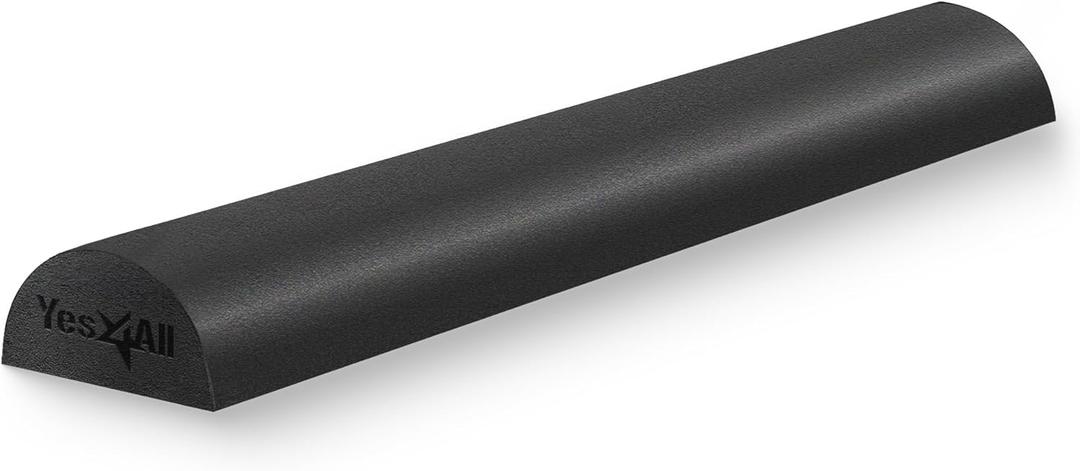 Yes4All Half Foam Rollers, Soft Density Round PE Foam Roll for Back Massage, Yoga Exercise - 36 inches