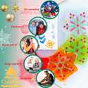 2 x Reusable Snap Heat Pack, Click Hand Warmers for Camping, Outdoor, Indoor, Working, Studying (Christmas Star)