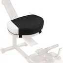 Recumbent Bike Seat Cushion, for Rowing Machine and Exercise Bike 2.4 in Thick Foam Comfort Breathable Anti-Slip Seat Pad with Washable Cover (Black)