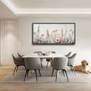 Large Horse Wall Art for Living Room, Black Horse Canvas Oversized Wall Decor, Sunrise Framed Pictures Painting Print Artwork for Bedroom Office 36"L x 24"W