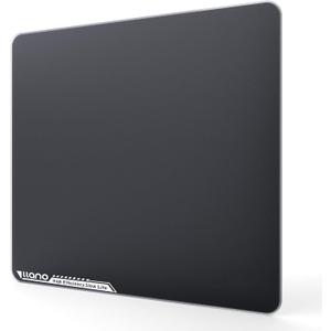 llano MP001 Gaming Glass Mousepad for FPS Esport, 13.8"x11.8" Tempered Glass Mouse Mat, 0.85m Micro-Etched Surface, 3mm Thick, Non-Slip Base, Compatible with Viper/G502, Large 350mm x 300mm