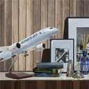 Boeing 787 1:130 Scale Jet Model with LED Light (Touch/Sound Control) for Decoration or Gift