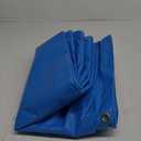 Tarp 10x12 Feet 14 Mil Heavy Duty Waterproof Tarp, Large Multipurpose Cover with Brass Grommets and Reinforced Edges, UV Resistant Thick Poly Tarps for Outdoor Camping Tent Pool Car, Blue
