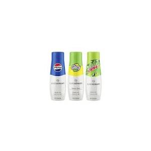 SodaStream Pepsi, Starry & MTN Dew, Regular, 440ml, (Pack of 3) Pepsi, Starry & MTN Dew Regular