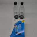 sodastream - Carbonating Bottles | Store even more fizzy drink favorites in your fridge | Dishwasher Safe | Slim Design: Fits in most car cup holders | 34 Fl Oz | Pack of 2 | Black