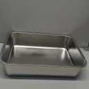 4 Inch Extra Deep Lasagna Baking Pan with Lid, 11x14 Inch 7.4QT Large Stainless Steel Nonstick Lasagna Baking Roasting Pans Casserole Dishes for Oven with Lids(M, 1 Pack)