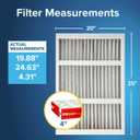 Filtrete 20x25x4 Air Filter MERV 11, MPR 1000 Micro Allergen Defense 4-Pack, Fits Honeywell & AprilAire, AC Furnace HVAC Filters for Home, Pleated Electrostatic (Actual Size 19.88 x 24.63 x 4.31 in)