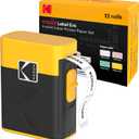 KODAK Label Maker Machine + 12-Pack Refills Bundle, Safe Blade Label Printer for Office, School & Home Organization, Yellow