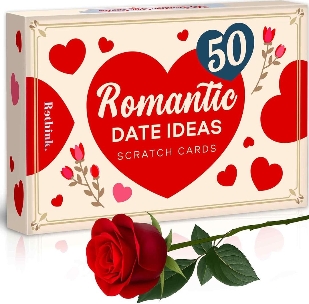 QUOKKA 50 Romantic Date Ideas  Scratch-Off Cards for Couples  Unique Couples Game to Strengthen Connection, Spark Fun, and Make Every Week a Romantic Adventure  Perfect Couples Gift (Set1)