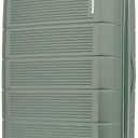 American Tourister Stratum 2.0 Expandable Hardside Luggage with Spinner Wheels, Checked-Large, Jade Green, 28-Inch Checked-Large