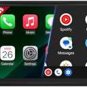 [Upgraded DSP] 7'' Double Din Car Stereo with Wireless Apple Carplay Android Auto, 240W Powerful Sound, FM/AM Radio, 7 Inch LCD Ultra HD Touchscreen, Bluetooth Handsfree, Waterproof Backup Camera, SWC