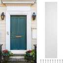 uxcell Door Kick Plate, 8 x 30 Inches Anodized Aluminum Kick Plate Door Plate, 1.5mm (1/ 32 Inch) Thickness, for Exterior Front Door or Back Door, Silver (Single Pack)