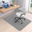 BesWin Office Chair Mat for Hard Floors, 36" x 48" Desk Computer Chair Mat for Wood/Tile Floors, Heavy Duty Non-Slip PVC Hard Floor Protector Mat Desk Rug for Office Home, Grey