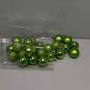Emopeak 24Pcs Christmas Balls Ornaments for Xmas Christmas Tree - 4 Style Shatterproof Christmas Tree Decorations Hanging Ball for Holiday Wedding Party Decoration (Grass Green, 2.4"/6.2CM)