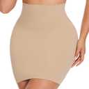 JOYSHAPER Shapewear Dress Slip for Under Dresses Half Slip Tummy Control High Waist Seamless Slip Skirt Body Shaper, Large