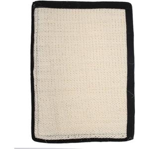 Cat Scratching BoardSisal Hemp Pet Table Leg Scratch Board Sofa Scratcher Mat Scratching Post Furniture Protector White (White)