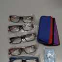 NORPERWIS Reading Glasses 5 Pairs Quality Readers Spring Hinge Glasses for Reading for Men and Women (5 Pack Mix Color -2, 4.50)