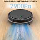 Robot Vacuum Cleaner,2500Pa Powerful Suction Tangle Free Robotic Vacuum, 150Mins Max, Self-Charging, Quiet Cleaning Robot Vacuums for Pet Hairs,Dust,Hardwood Floors