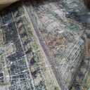 9x12 Area Rugs for Living Room: Washable Bedroom Rug Boho Vintage Rugs Stain Resistant Non Slip Low Pile Soft Lightweight Carpet for Kitchen Dining Room Farmhouse Nursery Kids Room (Black and Green)