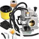 TRX350 Carburetor for Honda Rancher 350 TRX350TM TRX350TE 350ES 350FE 350FMTE 2000-2006 4 Stroke ATV New Carb w/Air Filter Oil Filter