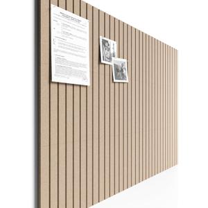 Bumusty Large Cork Board Alternative-48 x 36" Felt Bulletin Board Tiles, with 30 Pushpins, 70 Adhesive Tabs, 12-Pack Slat Wall Paneling, Cork Boards for Office Push Pin Board Felt Board-Taupe