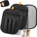 Electrostatic Pet Hair Remover Glove for Dogs and Cats (2Pcs) Reusable Brush Pet Hair Removal Glove for Furniture, Car Interiors, Bedding & Clothing