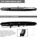 Third 3rd Brake Light Fit for Chevrolet Trailblazer/Fit for GMC Envoy/Fit for Buick Rainier 2002-2009, Center High Mount Stop Lamp Rear Cargo LED Light (Smoke Lens)