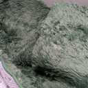 FinRec Green Rugs for Living Room Bedroom, 4x6 Feet Fluffy Fuzzy Shag Rug, Non-Slip Furry Shaggy Area Rug for Nursery Kids Room Dorm Room Home Decor, Indoor Floor Carpet