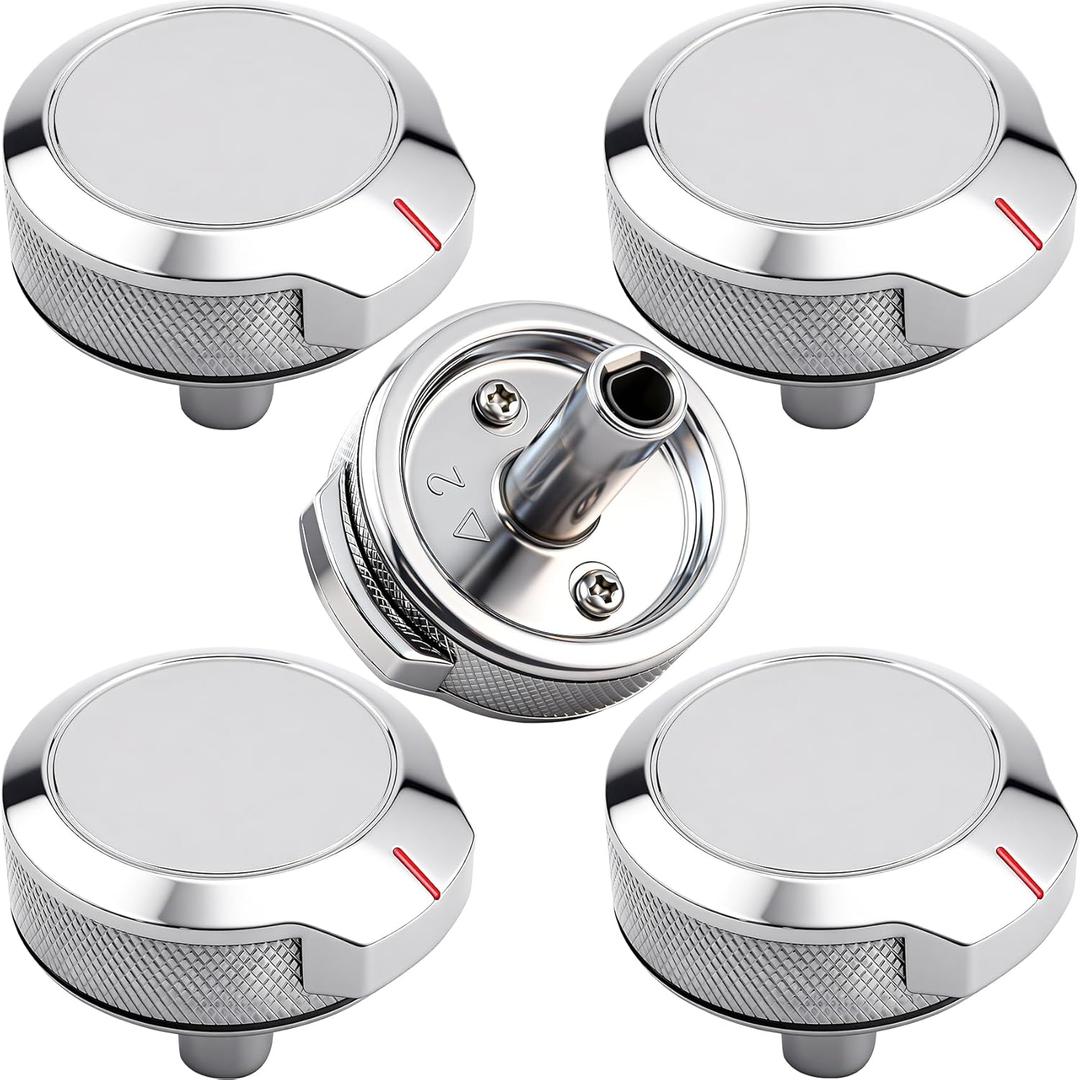 W11084158 W10884728 Range Knobs Compatible with Whirlpool. (OEM) W11084158 Knobs Replace W10884728 for KCES556HBL KCES556HSS KCES550HBL KCES550HSS KCED606GBL KCED606GSS KCED600GBL KCED600GSS -5p